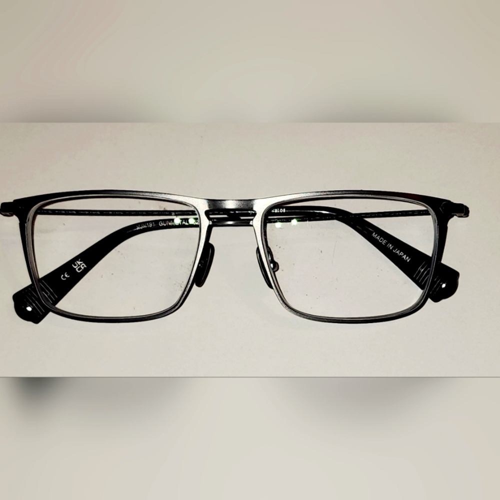 John Varvatos Eye Glass Frames VJV 191 Gunmetal 52-17-145